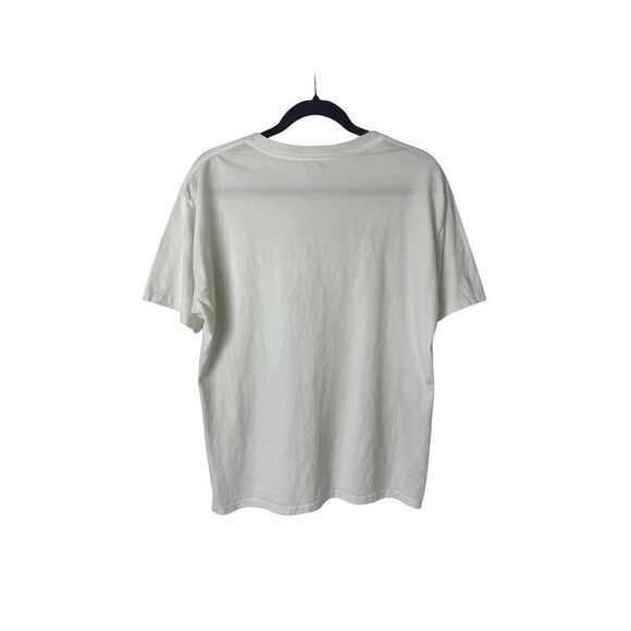 Vintage Fruit of the Loom Butterfly Graphic Tee White Cotton T-Shirt SZ XL - Picture 4 of 5